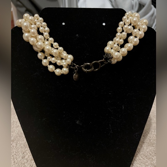 J. Crew 5 Strand Twisted Pearls Necklace - Picture 3 of 3